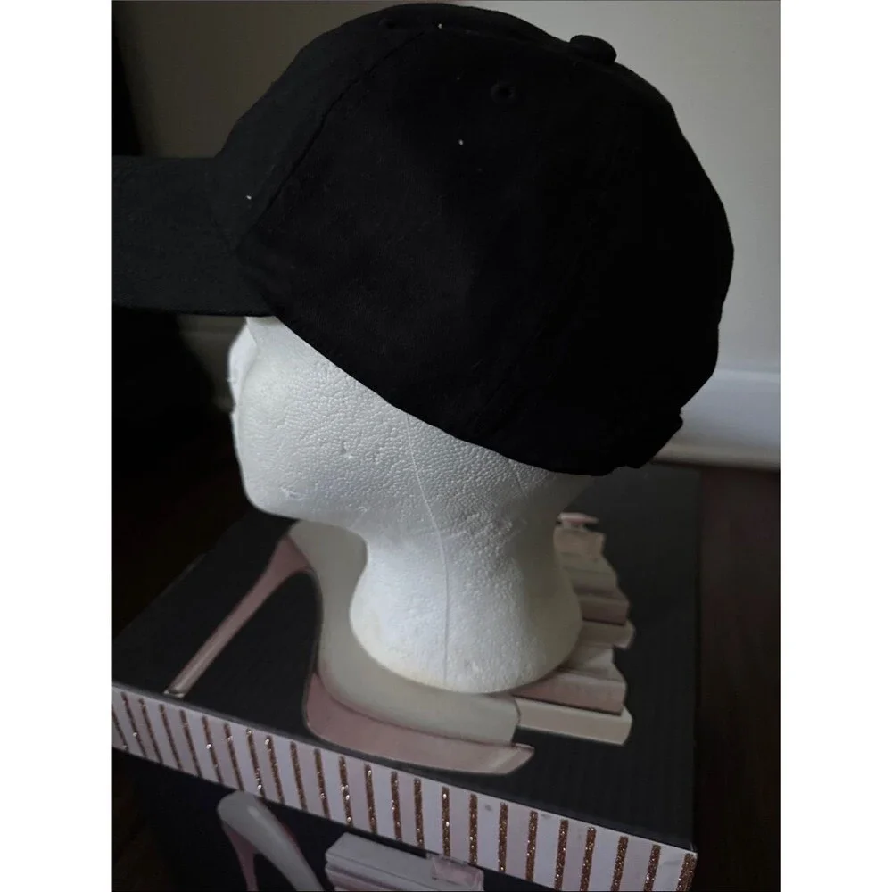 adidas Black Cap with White Logo Patch